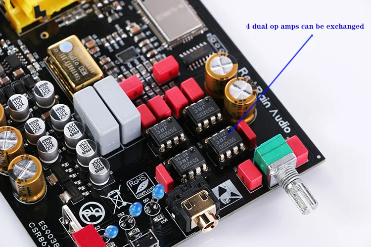 CSR8675 Bluetooth 5 0 приемник ES9038 декодирование HiFi аудио Плата адаптер LDAC APTX HD