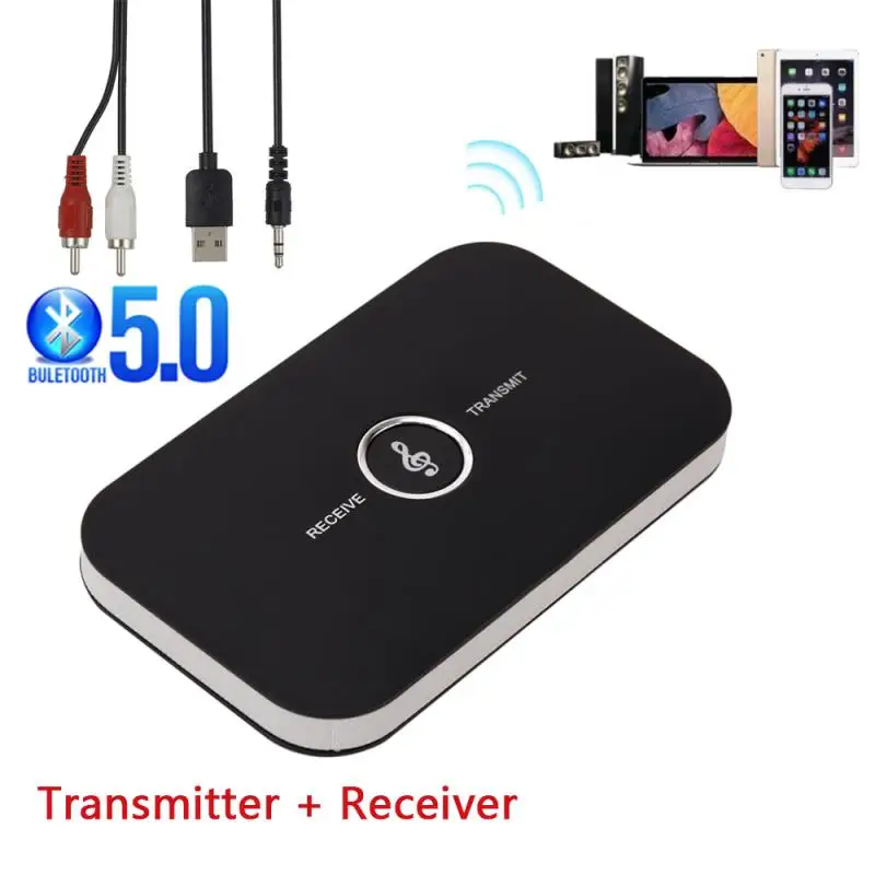 

B6 Bluetooth Transmitter Receiver Wireless Audio Adapter For PC TV Headphone Car With 3.5mm 3.5 AUX Music Receiver Sender