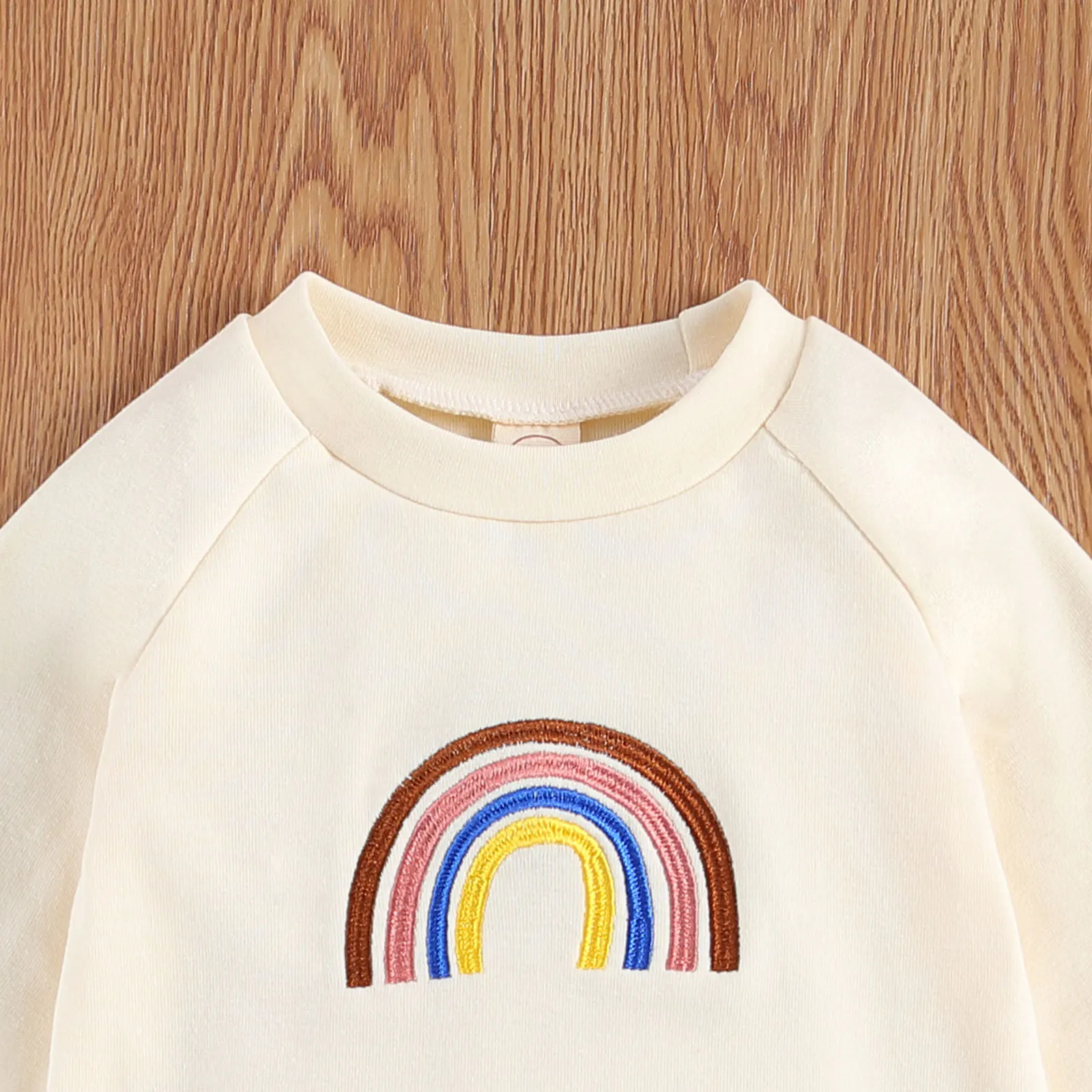 

Infant Newborn Baby Girls Boys Rainbow Embroidery Romper Long Sleeve Jumpsuits Casual One Piece Spring Autumn Outfits