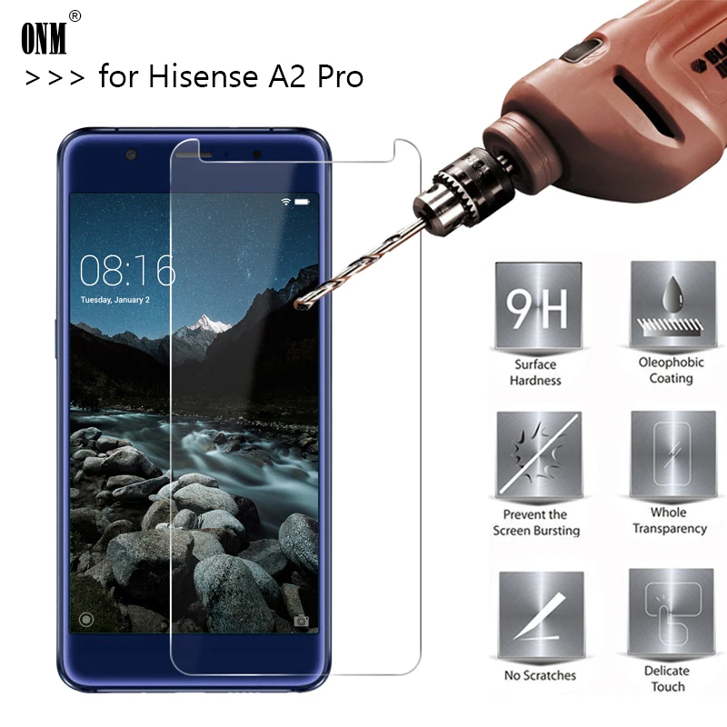 2.5D 0 26 мм 9H Премиум Закаленное стекло для Hisense A2 Pro 5 дюймов Защитная пленка Pro|tempered