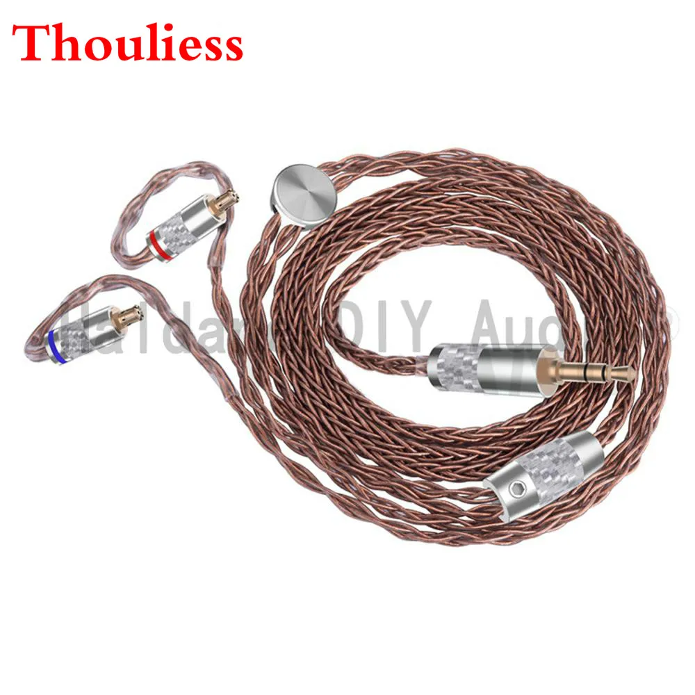 Thouliess HIFI 3 5/2 5/4 4 мм сбалансированный Чистая медь A2DC Улучшенный кабель для
