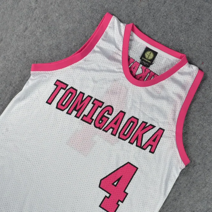 Костюм косплея SLAM баскетбольная майка NO.4 Рукава школьной команды ТОМИГАОКА для мужчин спортивные танковые топы.