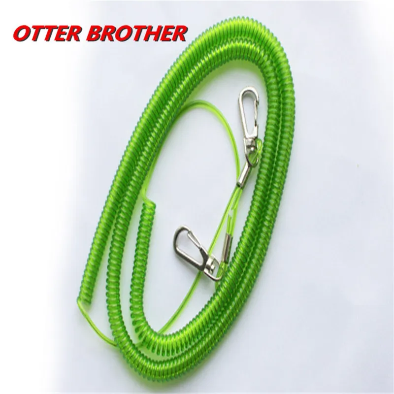 Fishing Tackle Accessories Fishing Security Rope 3M 1PCS Fishing Coiled Lanyard Safety Rope Set Wire Steel Inside Attached Tool