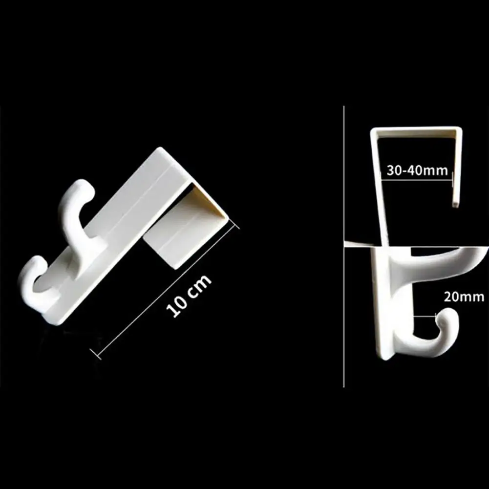 

Plastic Hooks Space-saving Portable ABS Plastic Door Clothes Hook for Room Door Hanging Creative Multifunction Kitchen Bathroom