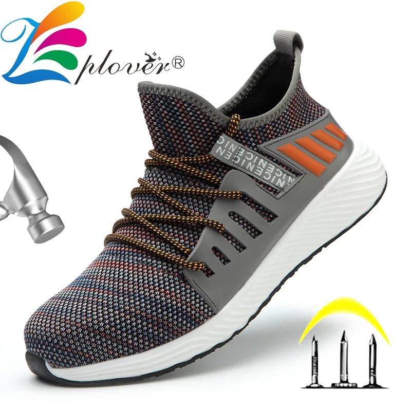 

Safety Work Shoes Men Construction Outdoor Steel Toe Cap Shoes For Men Puncture Proof Lightweight Casual Safety Boots Big Size45