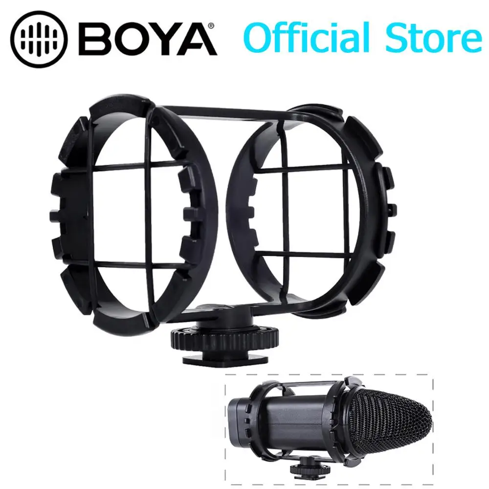 BOYA крепление для микрофона кронштейны Shockmount уменьшить встряхивая GoPro зум