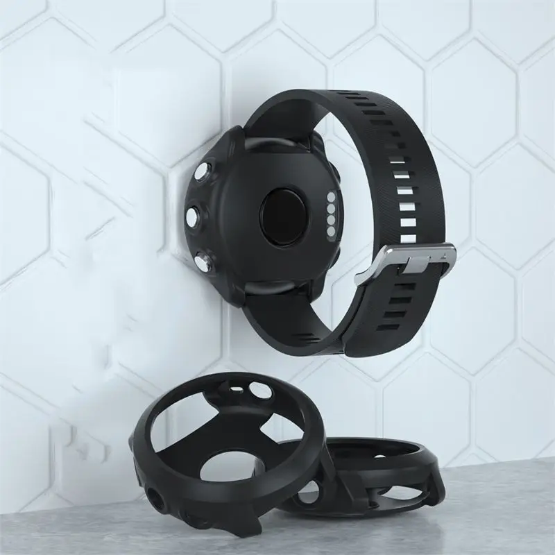 Сменный силиконовый тонкий чехол для часов Garmin Forerunner 645 Music защитный умных Shel |