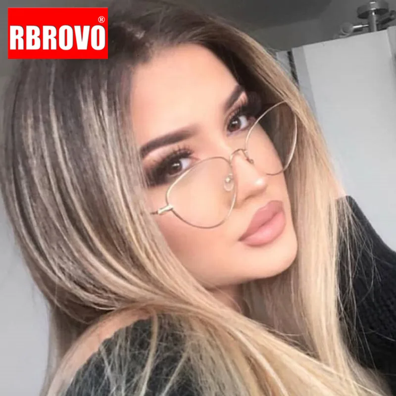

RBROVO Clear Cat Eye Glasses Women Blue Light Glasses Frame Women Vintage Eyeglasses for Women/Men Lentes De Lectura Mujer