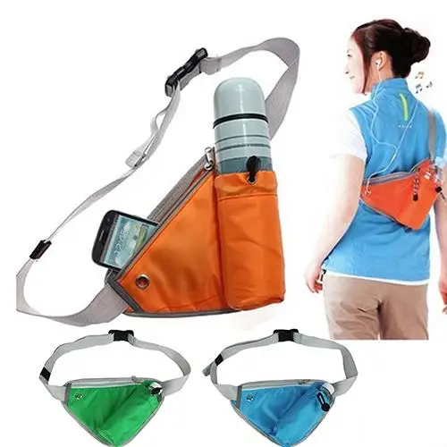 

11.11 Lowest Price New Trendy Triangular Waist Bag Durable Belt Water Bottle Pocket Pouch Christmas gift сумка на пояс мужская