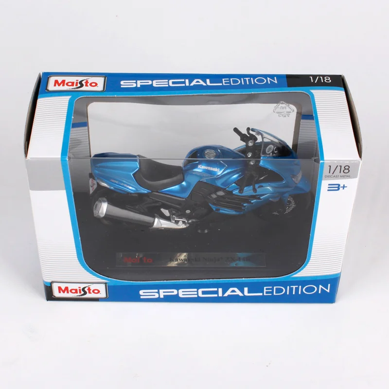 Модели мотоциклов Maisto Kawasaki Ninja модели 1:18 литые подарок на день рождения игрушка