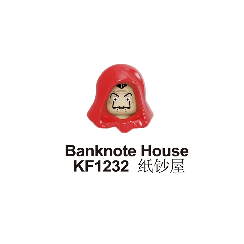 

Banknote House Building Blocks House of Paper Money Heist Figures Bricks Model Toys for Children KF6107