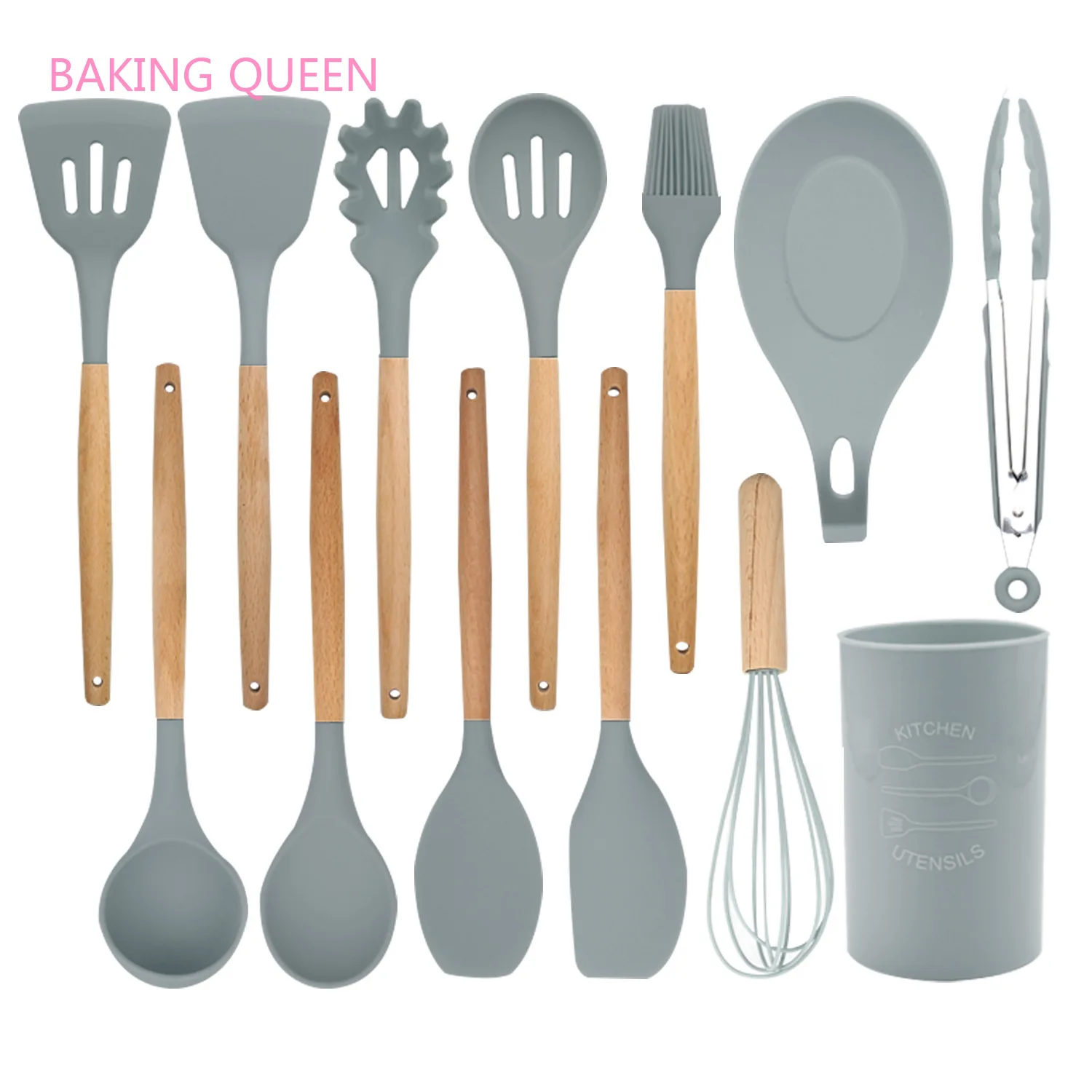 Набор кухонной посуды из силикона для выпечки королевы 12 шт. гаджеты