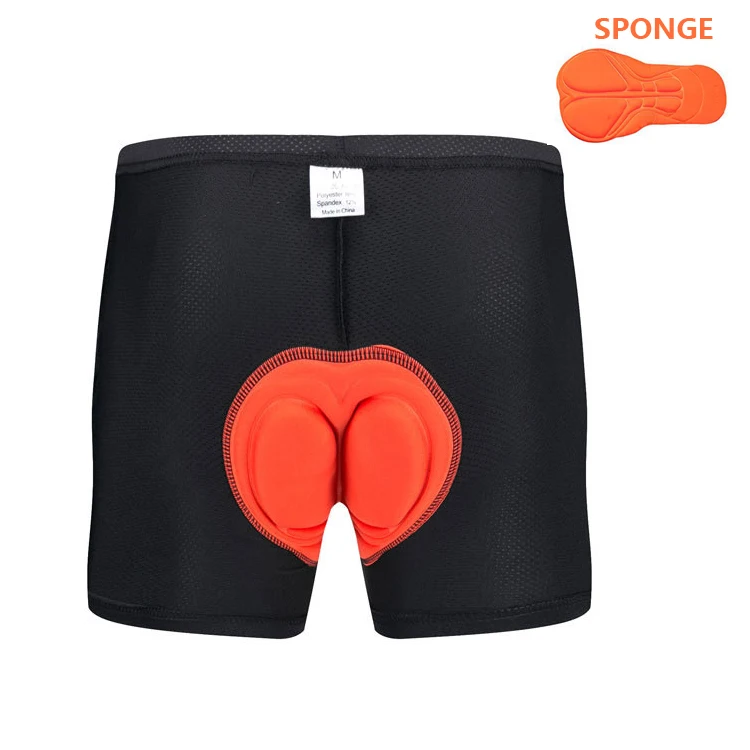 spone Wo мужское Велосипедное нижнее белье для велоспорта, шорты с 3D гелевой подкладкой для горного велосипеда, шорты для горного велосипеда, дышащие велосипедные трусы черного цвета - Цвет: spone
