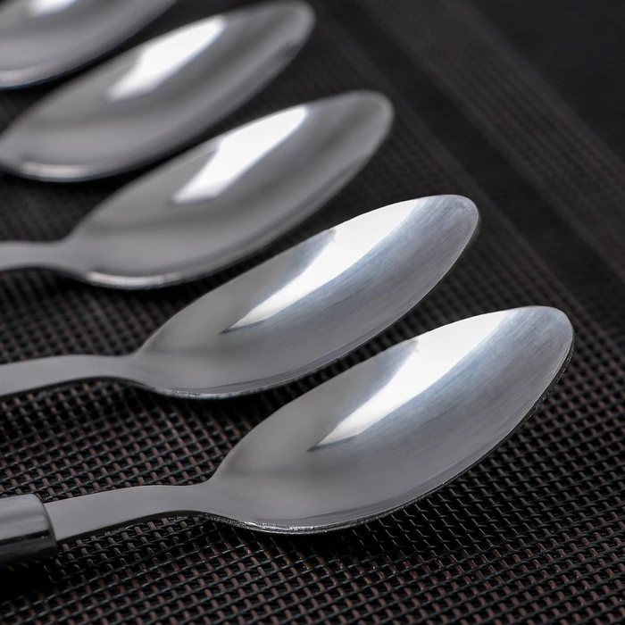 A set of teaspoons “Poppies” h = 15 cm 6 pcs. Kitchen supplies Soup Spoons Tableware Dining Bar Home Garden | Дом и сад