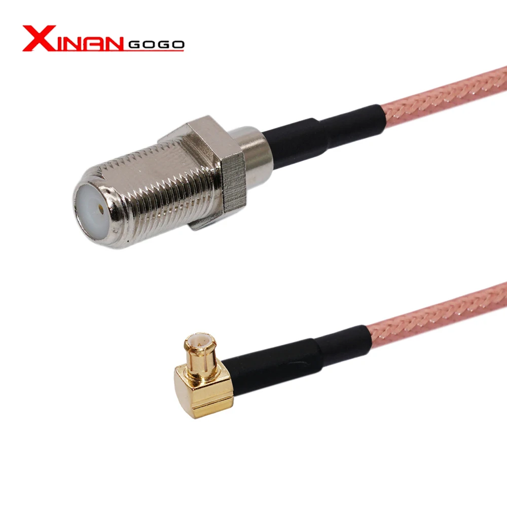 

RF Coaxail F Female to MCX Male Right Angle Connector RG316 Pigtail Extention Cable