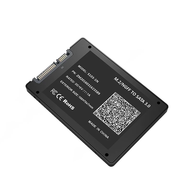 Адаптер карта B Key NGFF M.2 на SATA 3 0 с металлическим корпусом M.2/NGFF SSD 2 5 &quotSATA адаптер