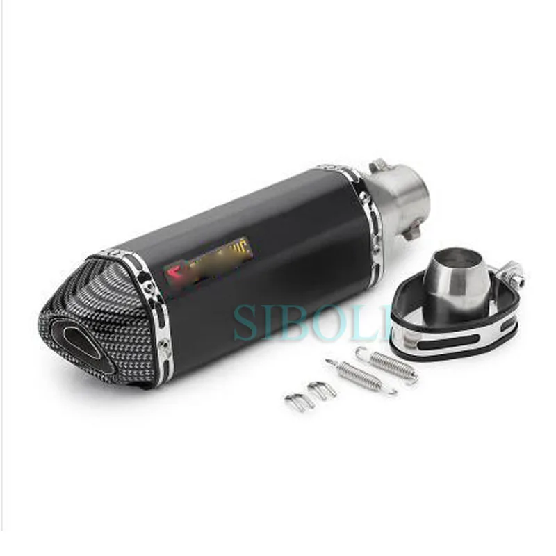 Sticker 36-51 мм Универсальный мотоцикл Akrapovic выхлопная Модифицированная глушитель труба скутер питбайк грязь Мотокросс для Yamaha R1 ER6N CBR250R - Цвет: Sticker