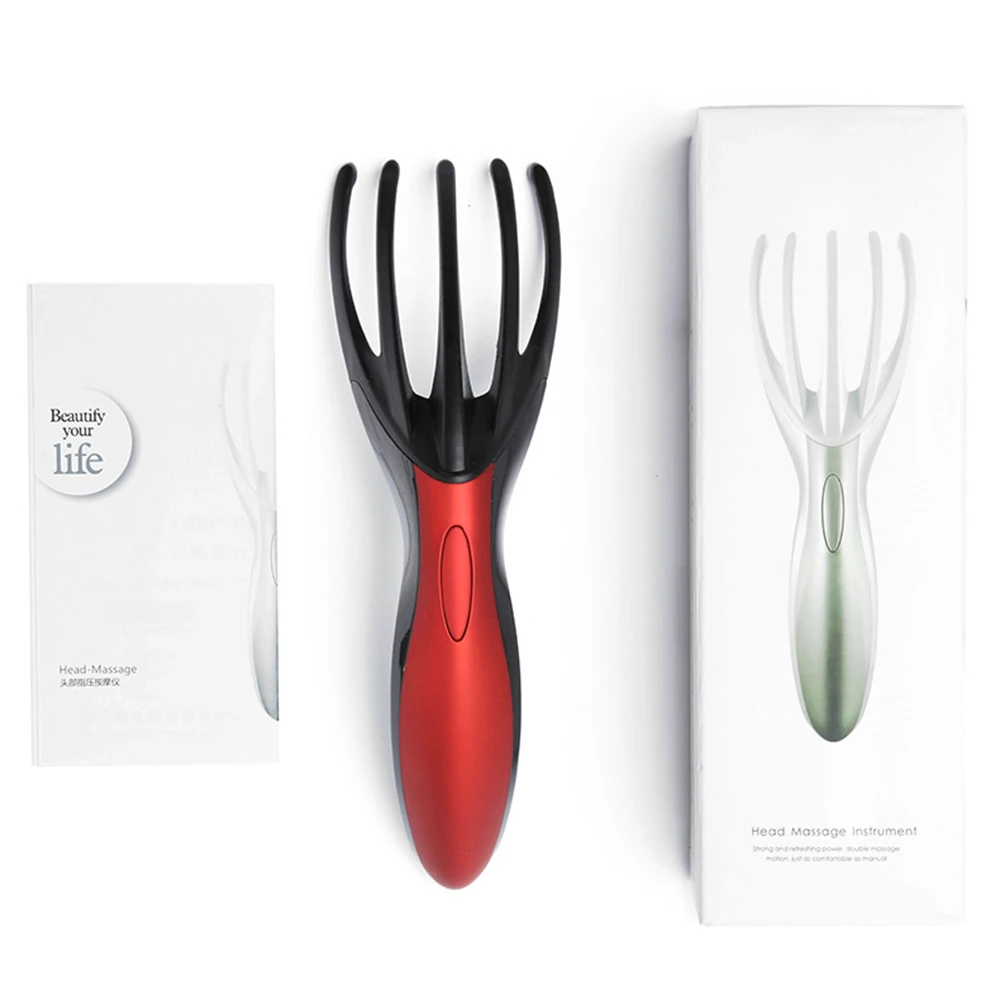 Массажер для головы Электрический вибрирующий портативный с захватом