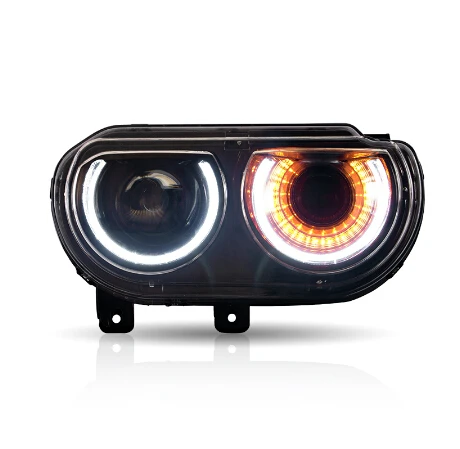 Горячие новые продукты светодиодные фары для 2009 2014 и 2015 2019 Dodge Challenger ангельские