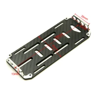 1setblack carbon fiber battery mounting plate for rc car 110 scale rc crawler cars axial scx10 cc01 f350 d90 rc4wd model toy s2