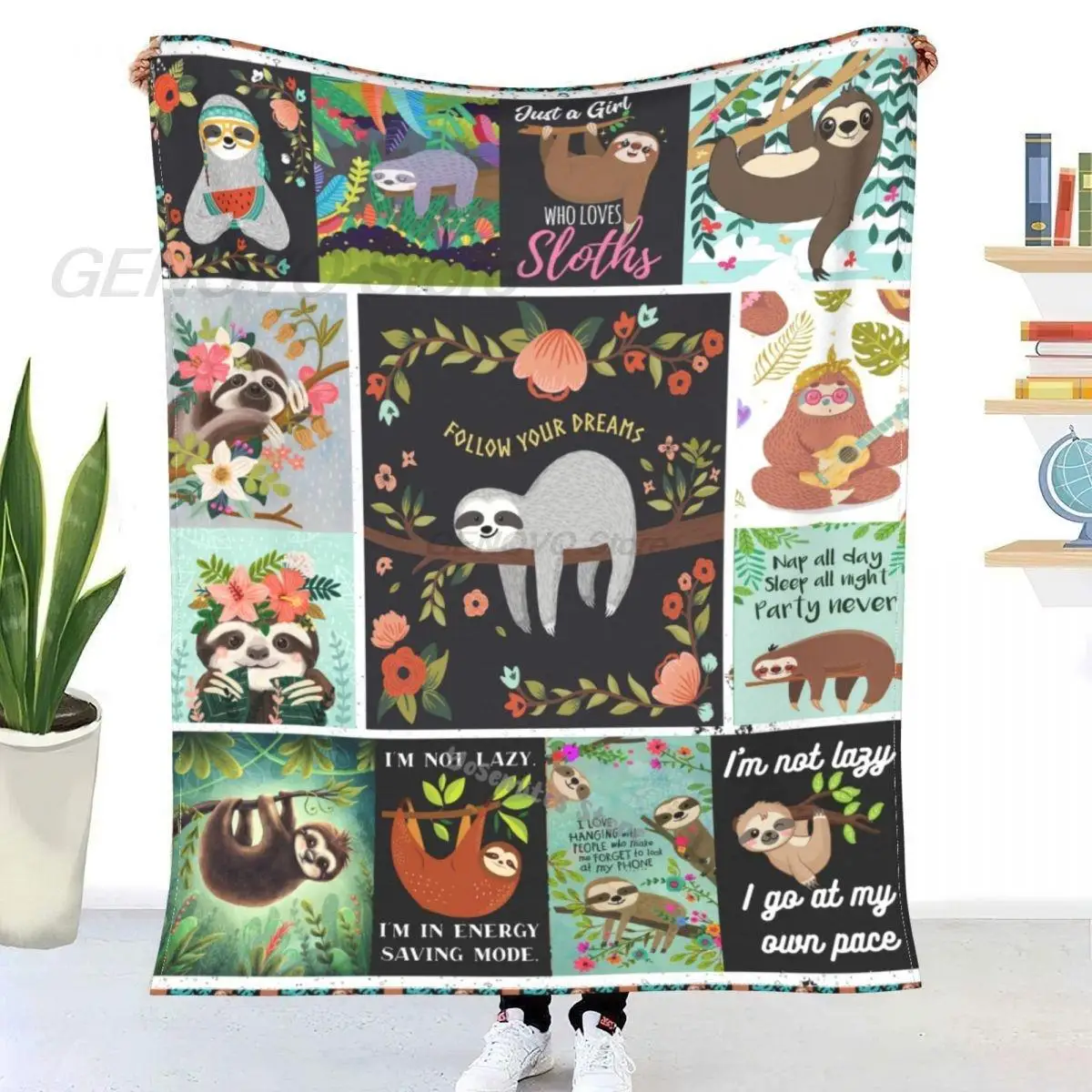 

Милый плед для ленивецов, покрывало на кровать/плед на диван/чехол для дивана/одеяла для пикника для бродячих детей, подушка/детские кроватк...