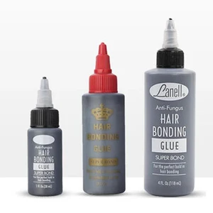 1/2/4oz Hair Bonding Glue Super Bonding Glue Lanell Black Hair Weaving Bond Waterproof Anti Fungus W