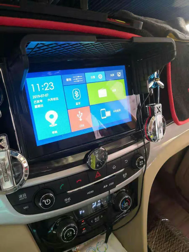 Upgrade высокое качество автомобильный навигационный солнцезащитный козырек gps дисплей солнцезащитный экран антибликовый самоклеящийся Универсальный