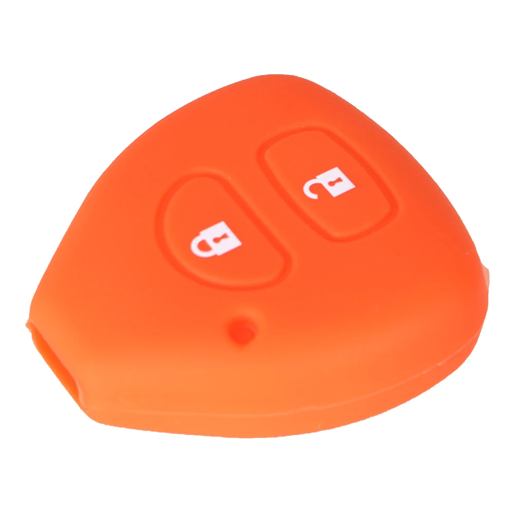 Силиконовый чехол для ключей KEYYOU 2 кнопки TOYOTA Corolla Hilux Vitz Rav4 Aqua Camry Land Cruis Стайлинг