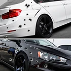 Автомобильные наклейки, 3D пулевое отверстие для Citroen C2 C3 C4 C4L C5 DS DS4 DS4S DS5 DS6 DS7 DS5LS DS3