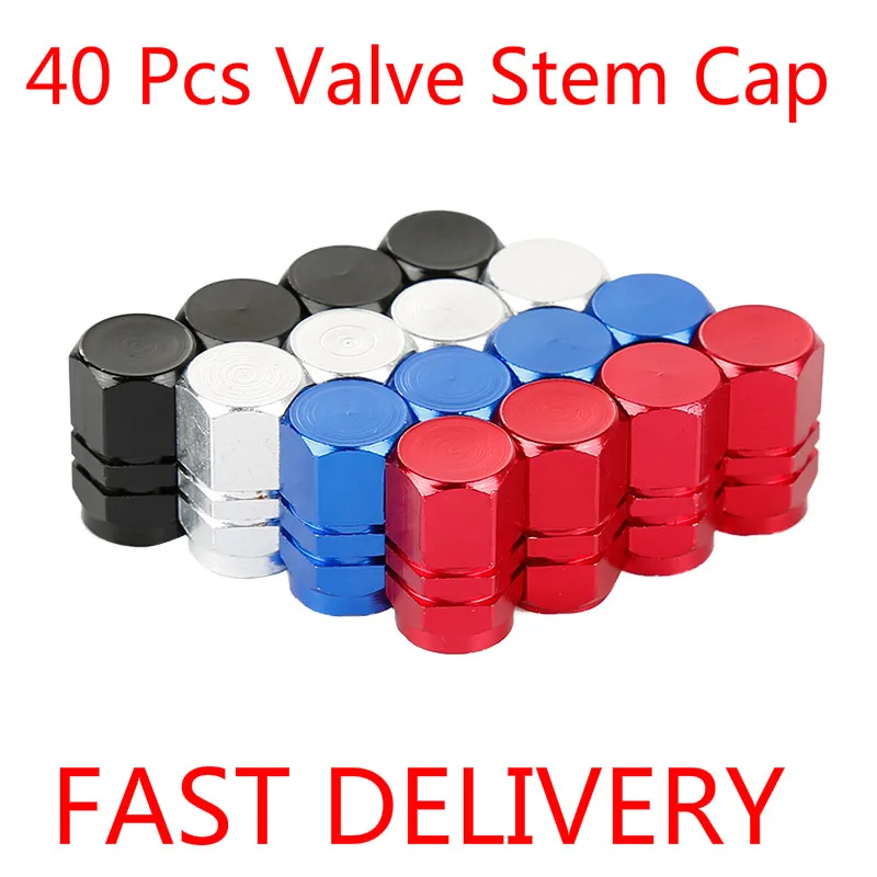40 шт. серебристые колпачки на клапаны автомобильных шин для Renault Lada Opel Alfa Romeo Mazda BMW