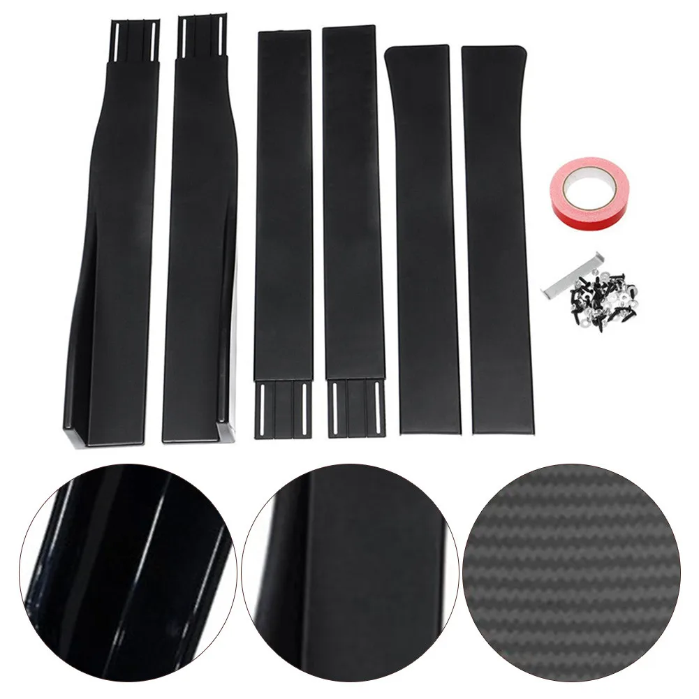 

Automobile General Three-section Side Skirt 2.2m Car Split Side Skirt Adjustable Side Skirt Extensions