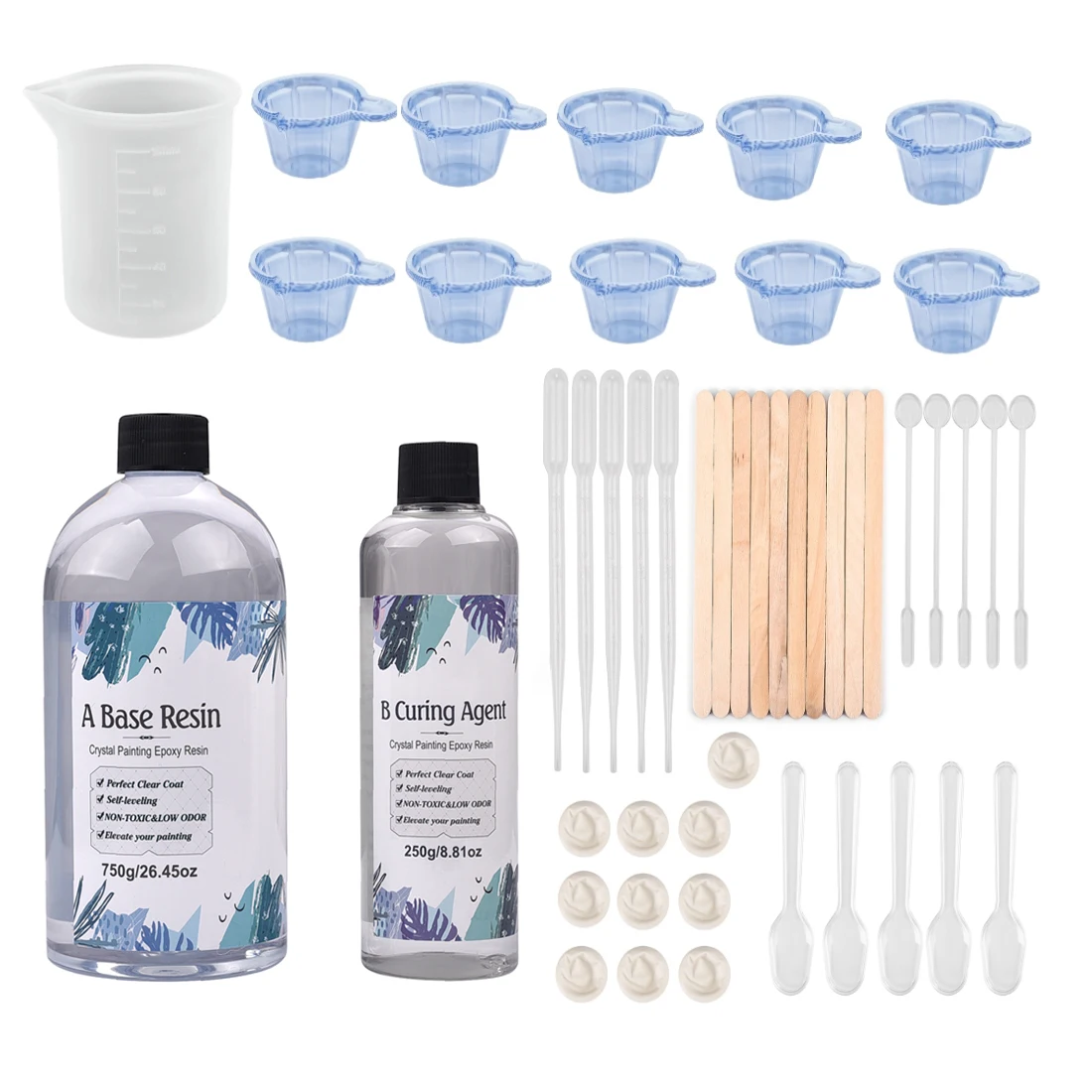 Клей для эпоксидной смолы AB 3:1 быстроотверждаемый клей форма прозрачный