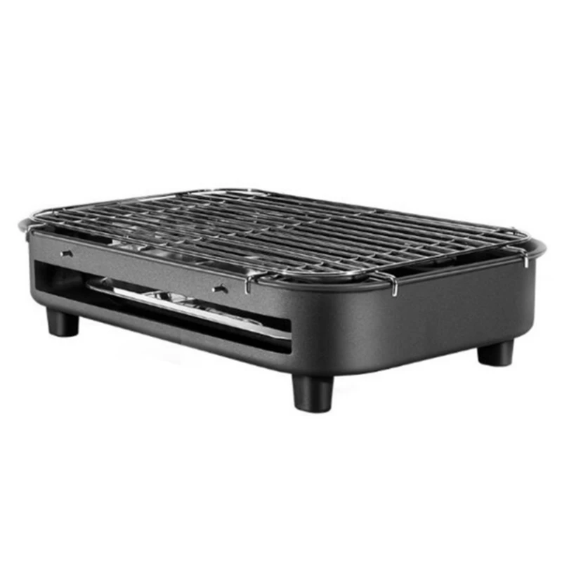 shgo hot multifunctional electric barbecue grill household smokeless teppanyaki barbecue grill electric grill 220v indoor barbec free global shipping