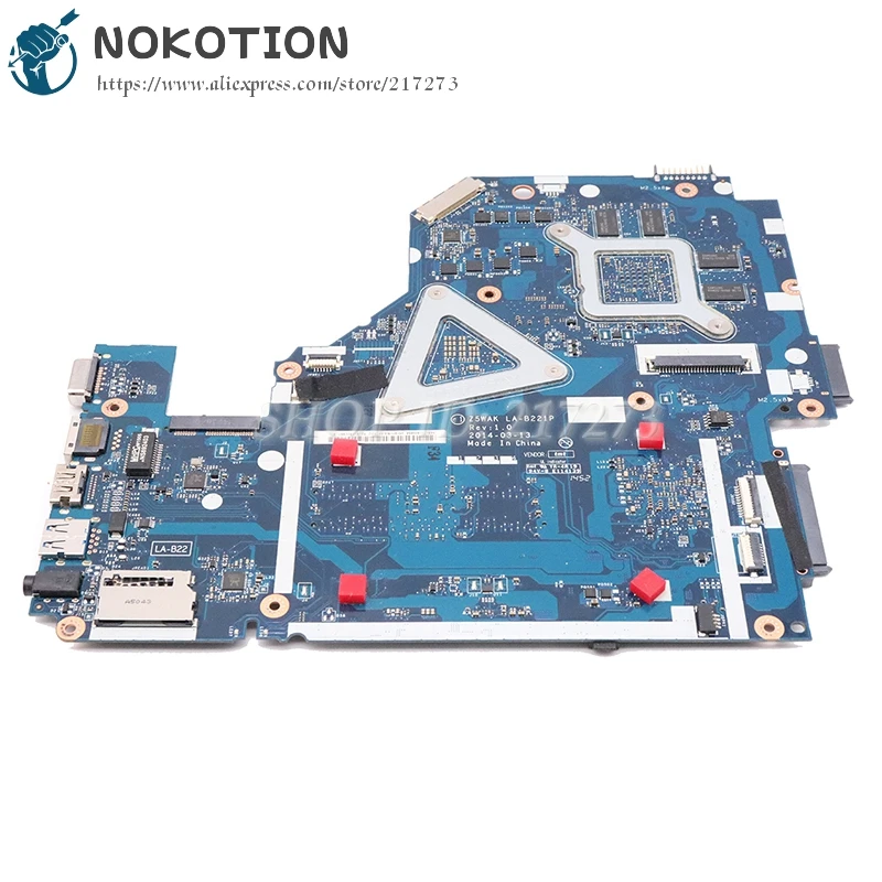 Материнская плата NOKOTION для Acer aspire материнская ноутбука DDR3 R7 M265 A8 CPU видеокарта Z5WAK