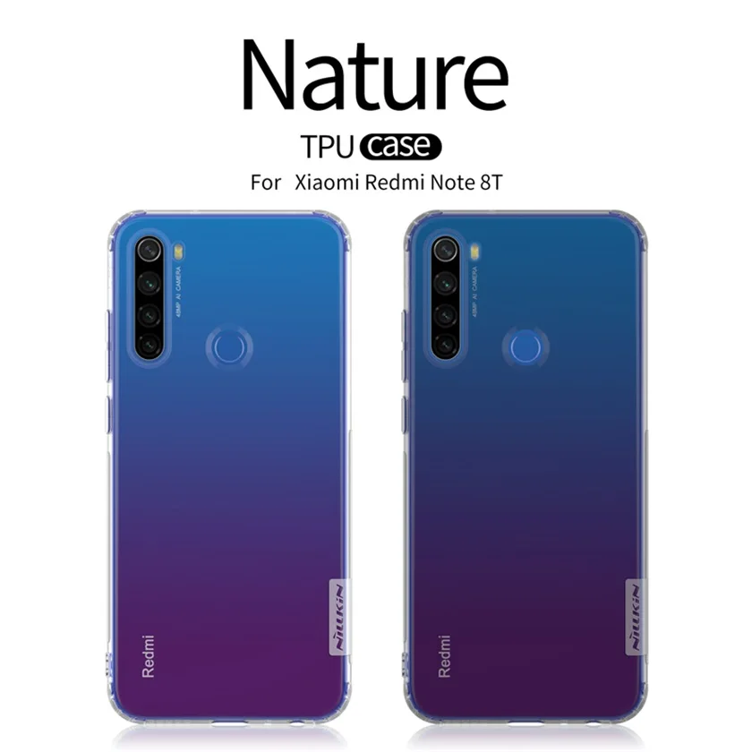 Чехол Nillkin для Xiaomi Redmi Note 8T прозрачный мягкий кремний чехол из ТПУ телефона Note8T |