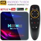 ТВ-приставка с четырехъядерным процессором, Android 11,0, Youtube Netflix Google Play 10000 +