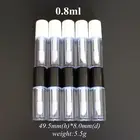 Высокое качество 56 шт. 0,8 мл пластиковый тюбик для блеска для губ маленький тюбик для губной помады с герметичным внутренним контейнером образец косметики 