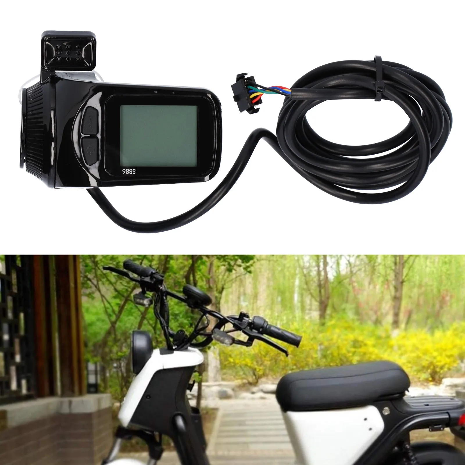 

6-проводная Флейта с ЖК-дисплеем 24 В/36 В/48 В 350 Вт, бесщеточный контроллер для велосипедного двигателя, комплект для скутера