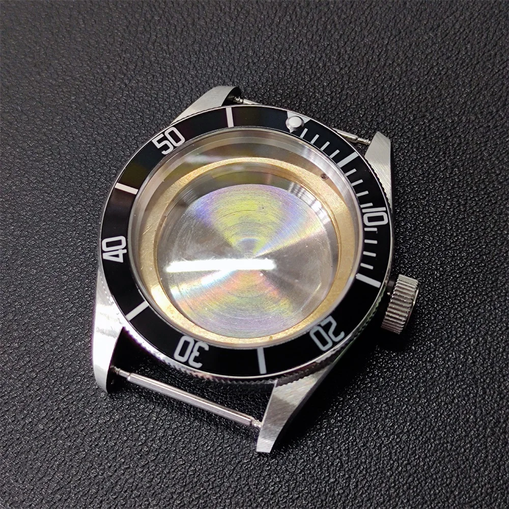 41 мм сапфировое стекло алюминиевая синяя рамка запчасти для часов чехол из