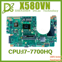 x580vn original motherboard is for asus x580 x580v x580vd x580vn notebook motherboard with i7 7700hq cpu gtx1050mx150 100 test