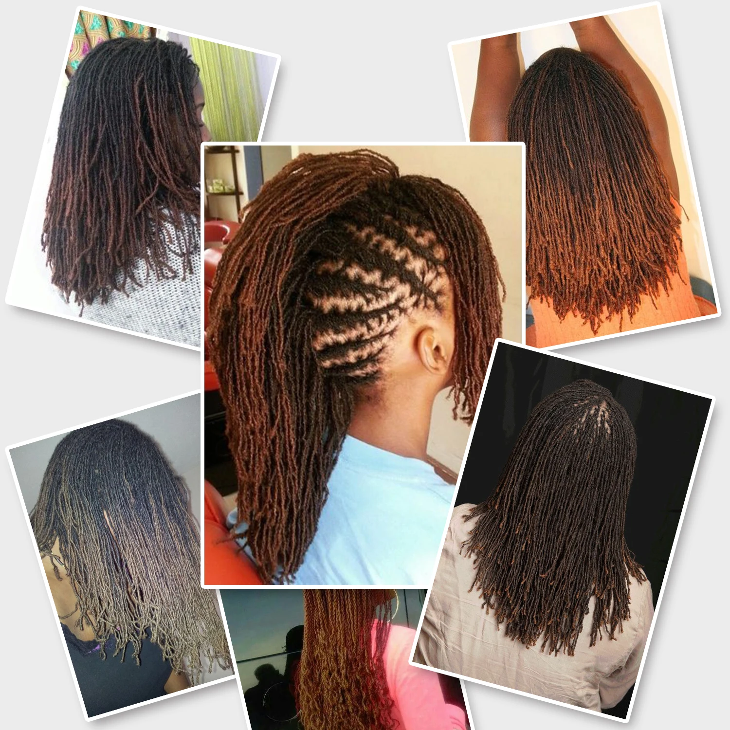 Синтетические волосы для наращивания сестры с эффектом омбре или чистого цвета 18