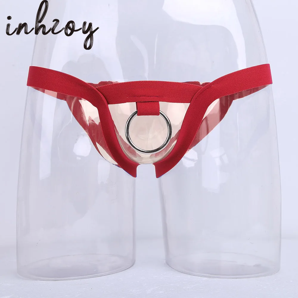 

inhzoy Men Crotchless G-string Lingerie Bikini Sissy Thong Underwear Sexy Gay Underpants with Hollow Ring Pouch New Male Briefs