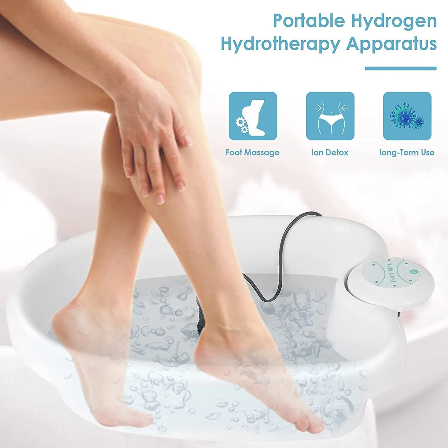 Foot Spa Bath Massager Machine Mini Detox Electric Cleanse Massage Health Products | Обустройство дома