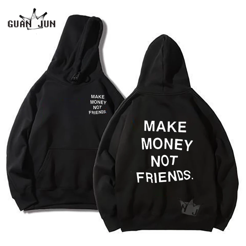 

Толстовка Мужская/женская с надписью «MAKE MONEY NOT FRIENDS»
