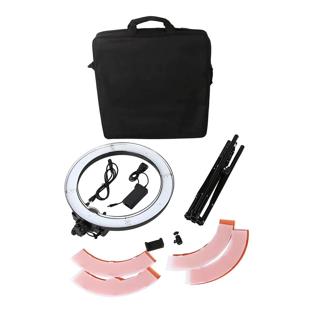 

55W 18inch Camera Phone LED Ring Light Photography studio Dimmable Ring Lamp With Stand Tripods For TikTok Youtube Makeup Video