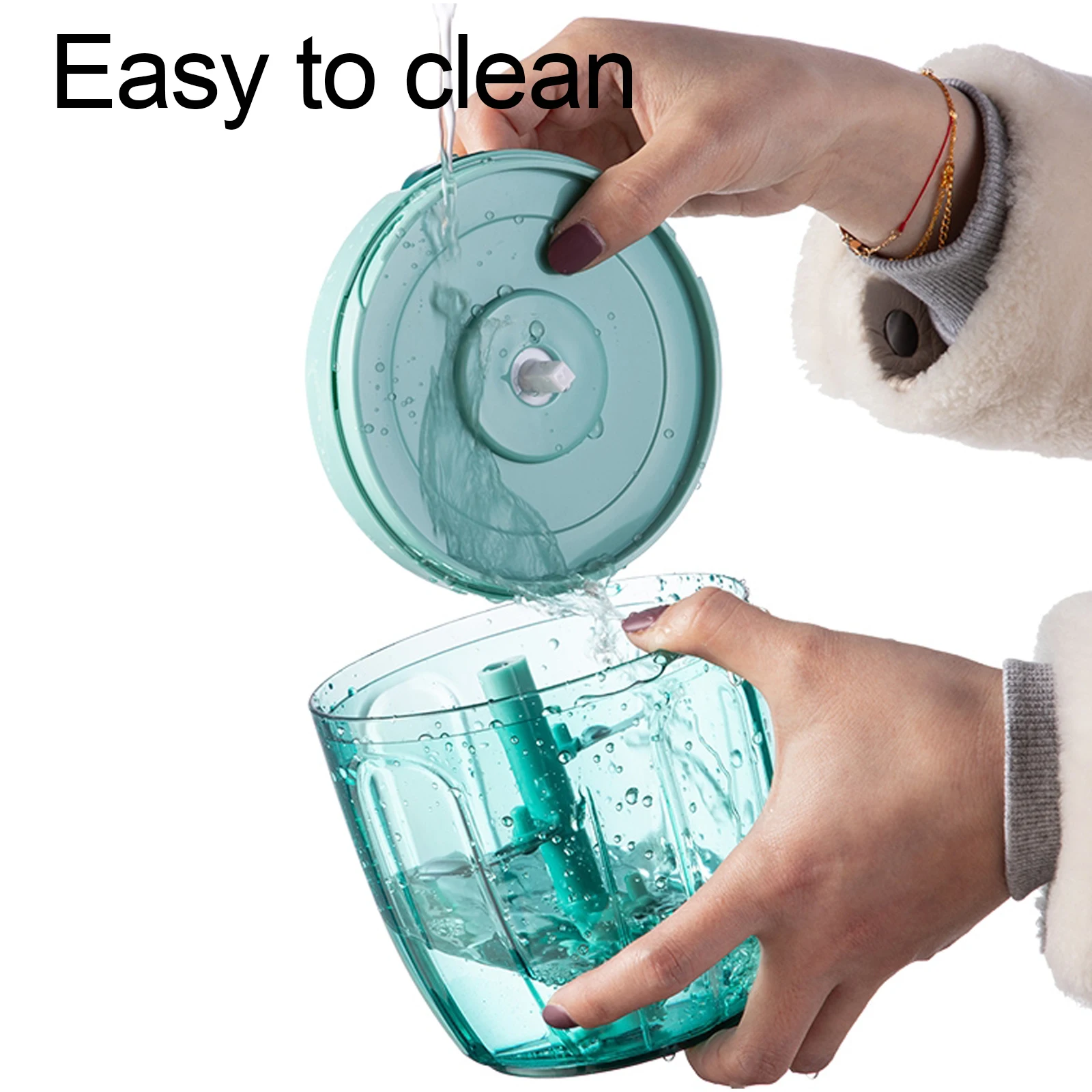 

Manual Garlic Crusher, Press Hand Food Chopper, Pull cutter Mincer for Vegetables Onions Garlic Nuts Salads