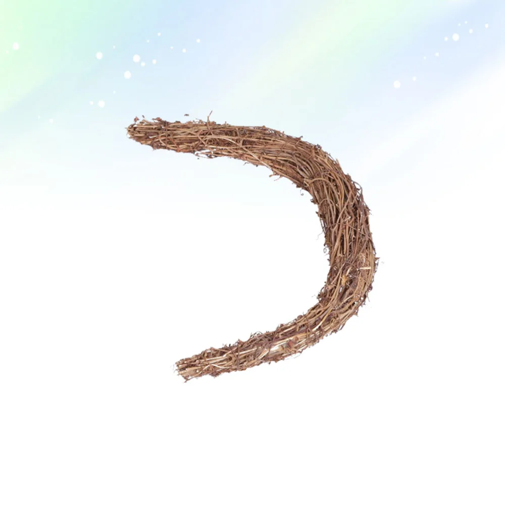 Moon Форма деревянный гирлянда поделки своими руками Настенный декор Подвеска для