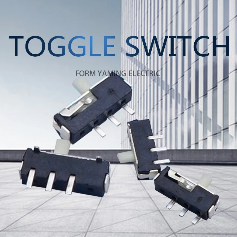 Черная мини кнопка переключения 20 шт. 3 P фиксированные трехножные контактный