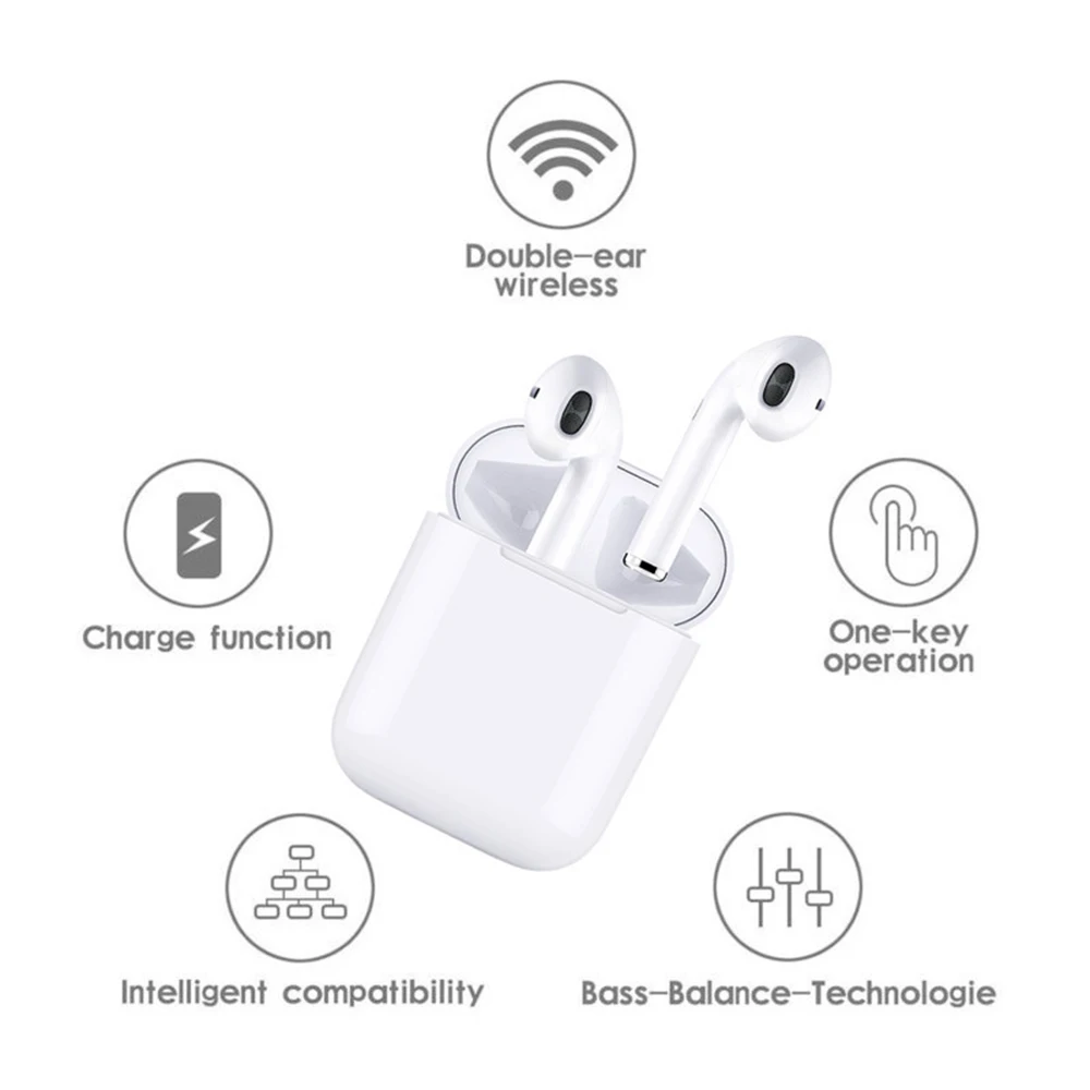 I9S СПЦ мини беспроводные наушники Bluetooth 5,0 Спорт стерео беспроводной наушники с микрофоном для телефона Bluetooth наушники