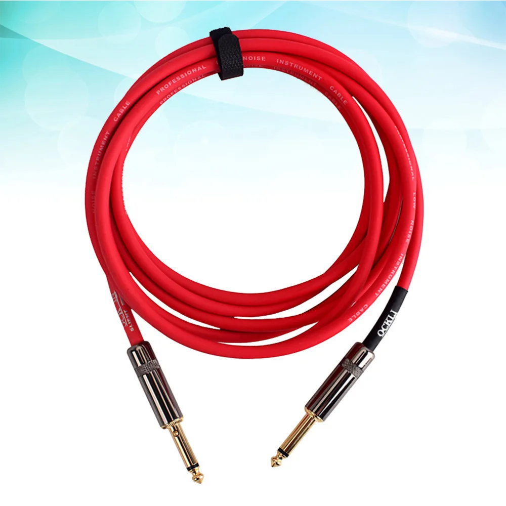 

Electric Guitar Wire Cable Bass Piano Keyboard Drum Noise Reduction Shield Audio Cable OA09 (Black)